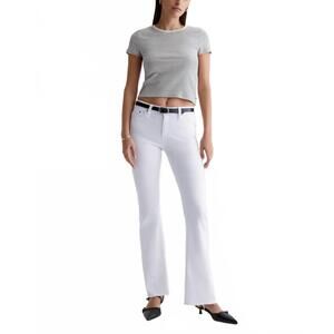 NEW AG JEANS angel low rise bootcut jean in pearl white